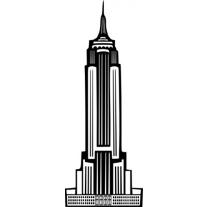 Boort Art Deco Empire State Building clip art Vector clip ar ...