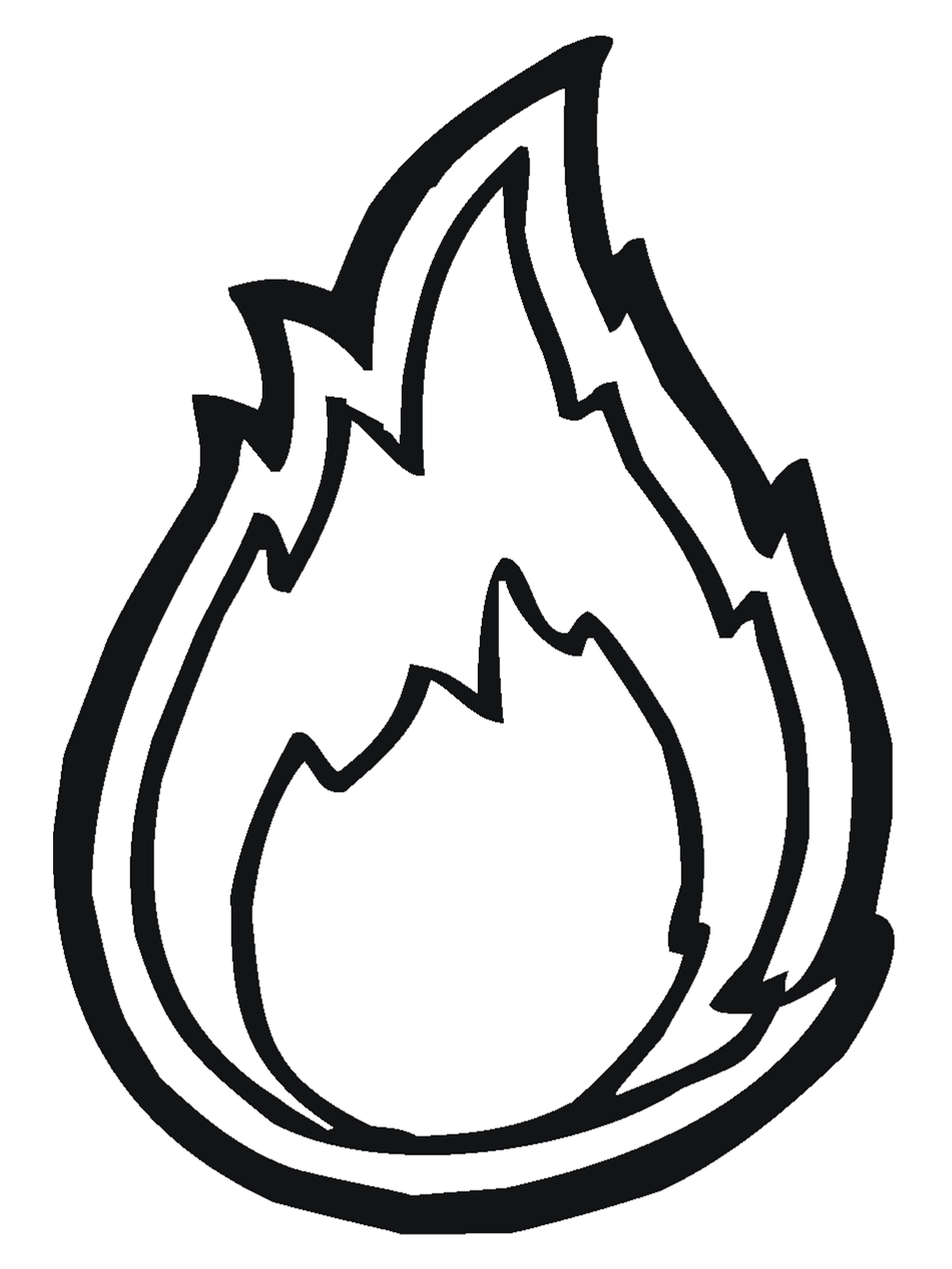 fire flame Colouring Pages