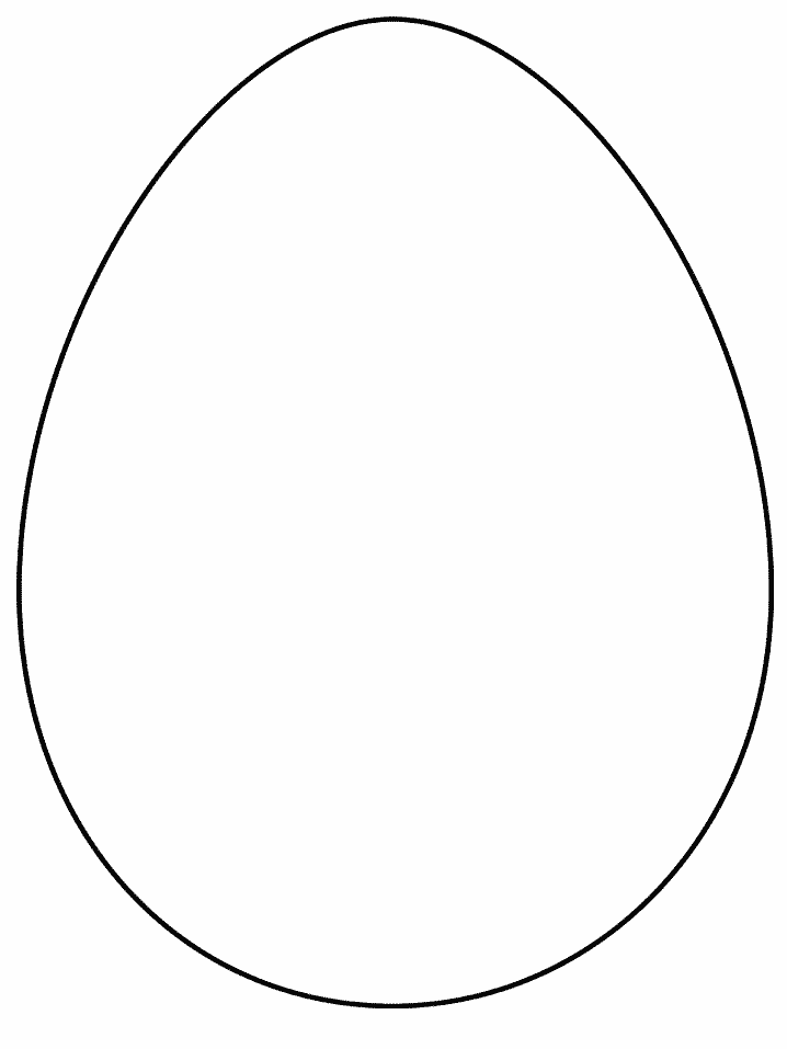 Imgs For > Blank Easter Egg Coloring Pages