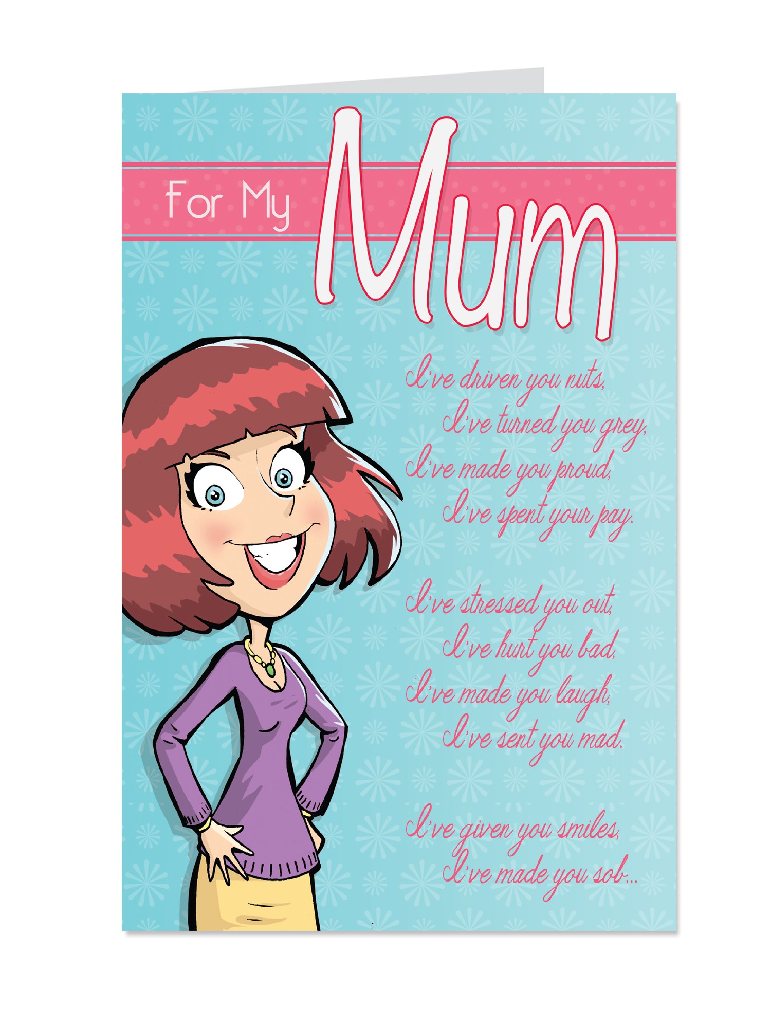 Mum Captions Humour Birthday Card | Clintons