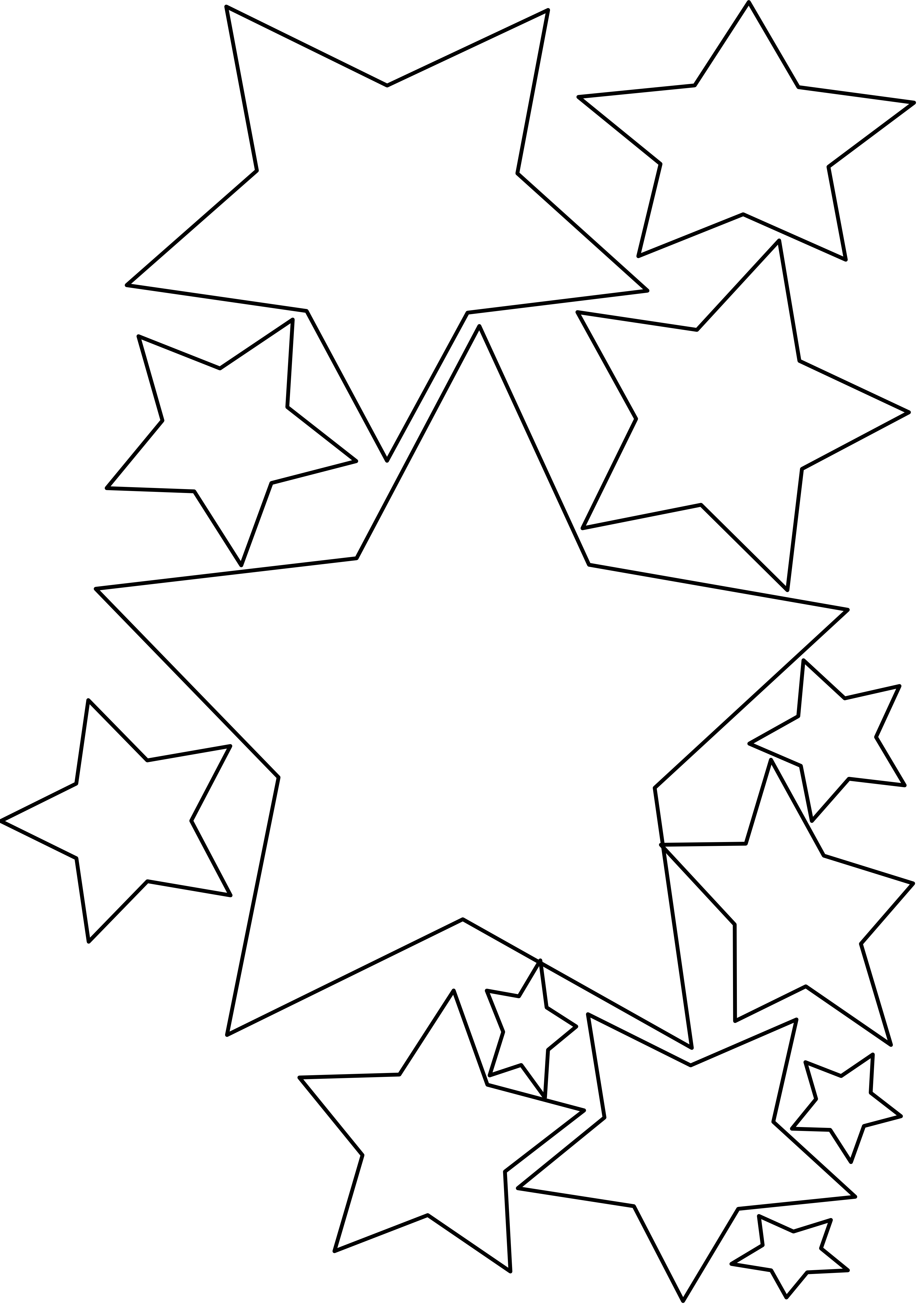 Shooting Star Clip Art Black And White - Free ...