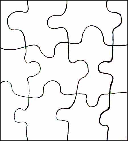 empty puzzle piece Colouring Pages