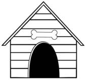 Dog House Clip Art Black And White - Free Clipart ...