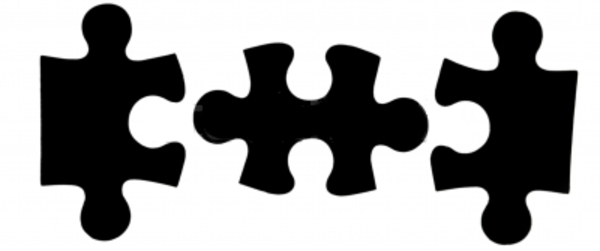 Black Puzzle Pieces | Free Images - vector clip art ...