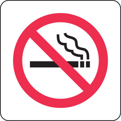 International No Smoking Symbols On A Roll | Seton