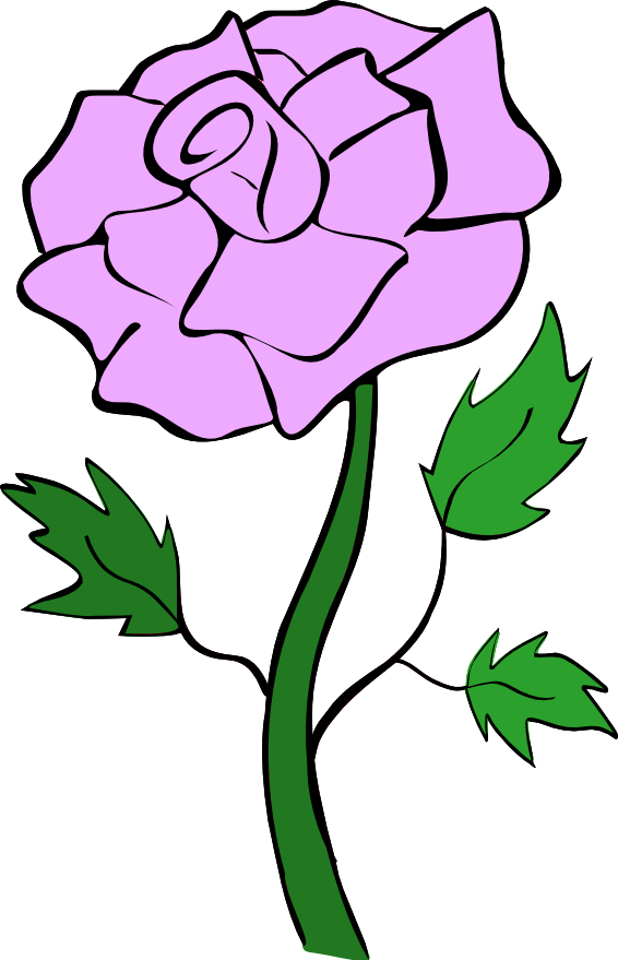 Purple Rose Clipart