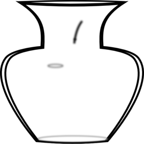 Vase Outline Clip Art - vector clip art online ...