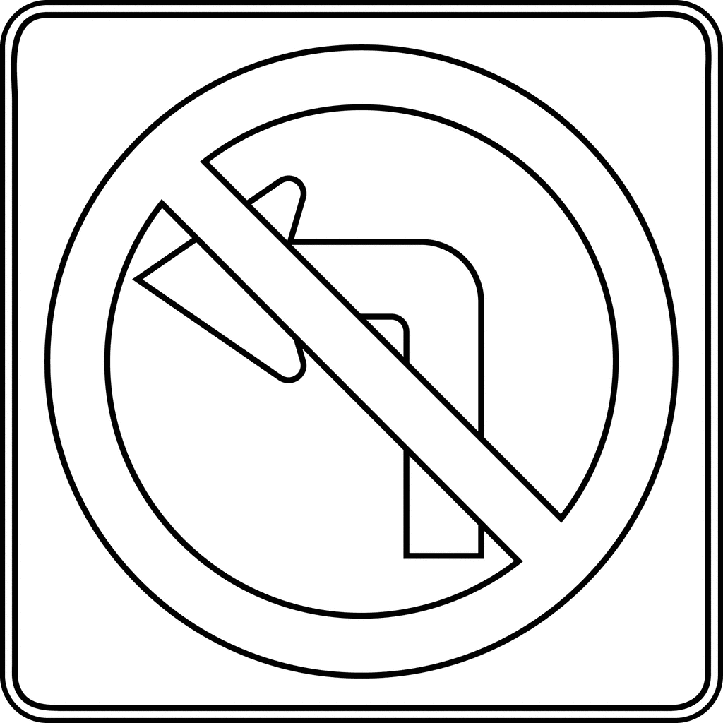 Stop Sign Coloring Sheet