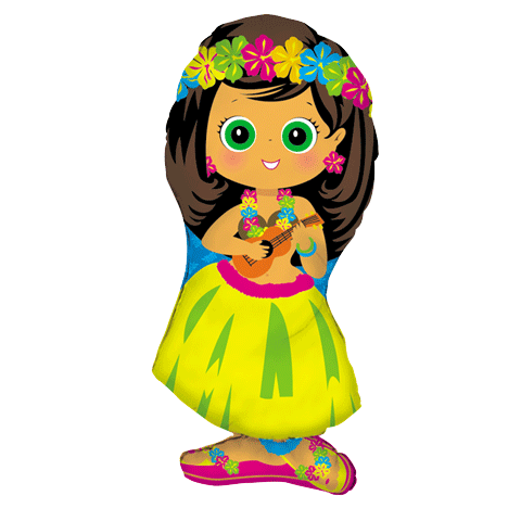 Hawaiian Girl Cartoon - ClipArt Best