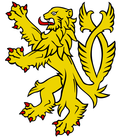 File:Lion rampant (forked tail in saltire).svg