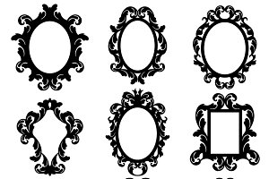 Baroque Frames Vectors and Clipart ~ Illustrations on Creative Market