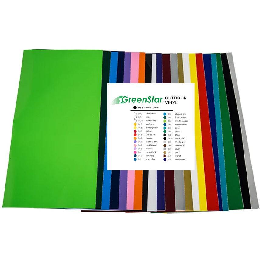 Greenstar 24 Color Intermediate Vinyl Starter Bundle 12" x 24"