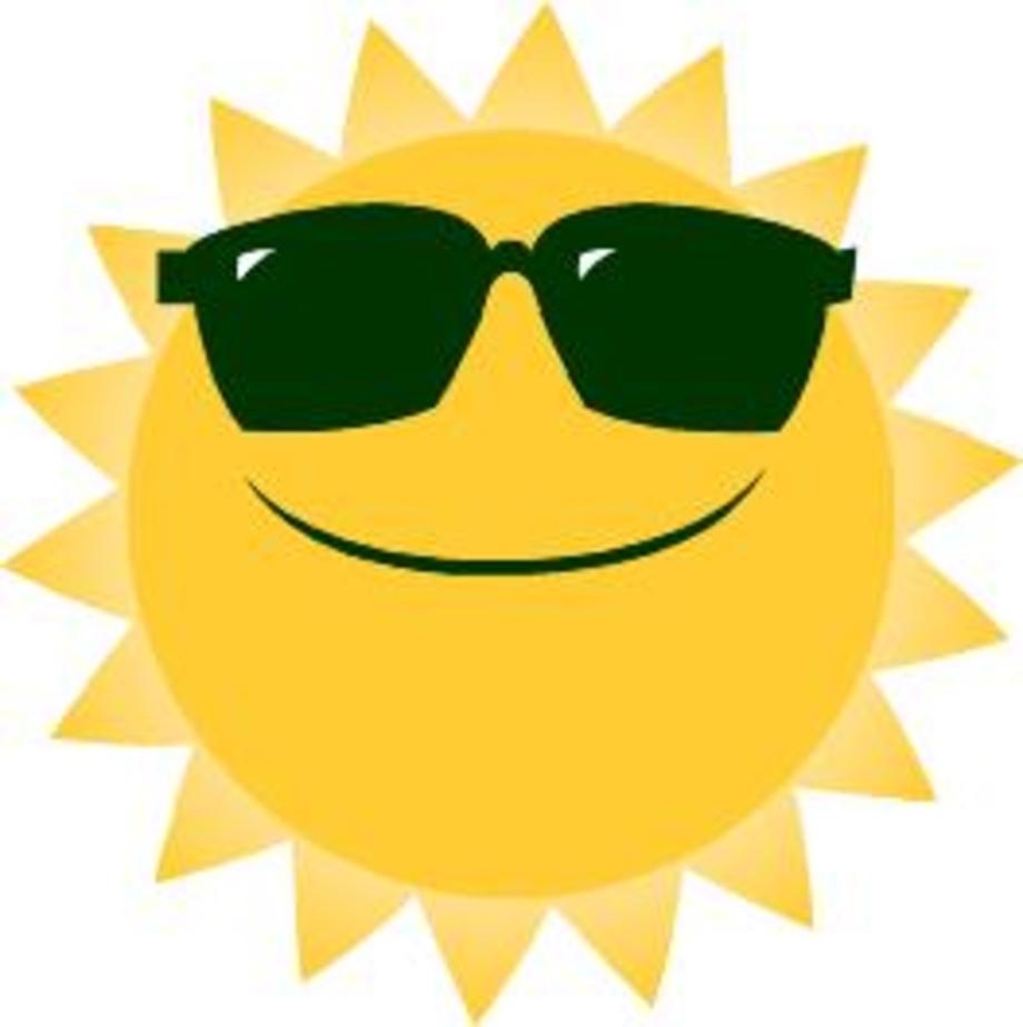 Cool sun clipart