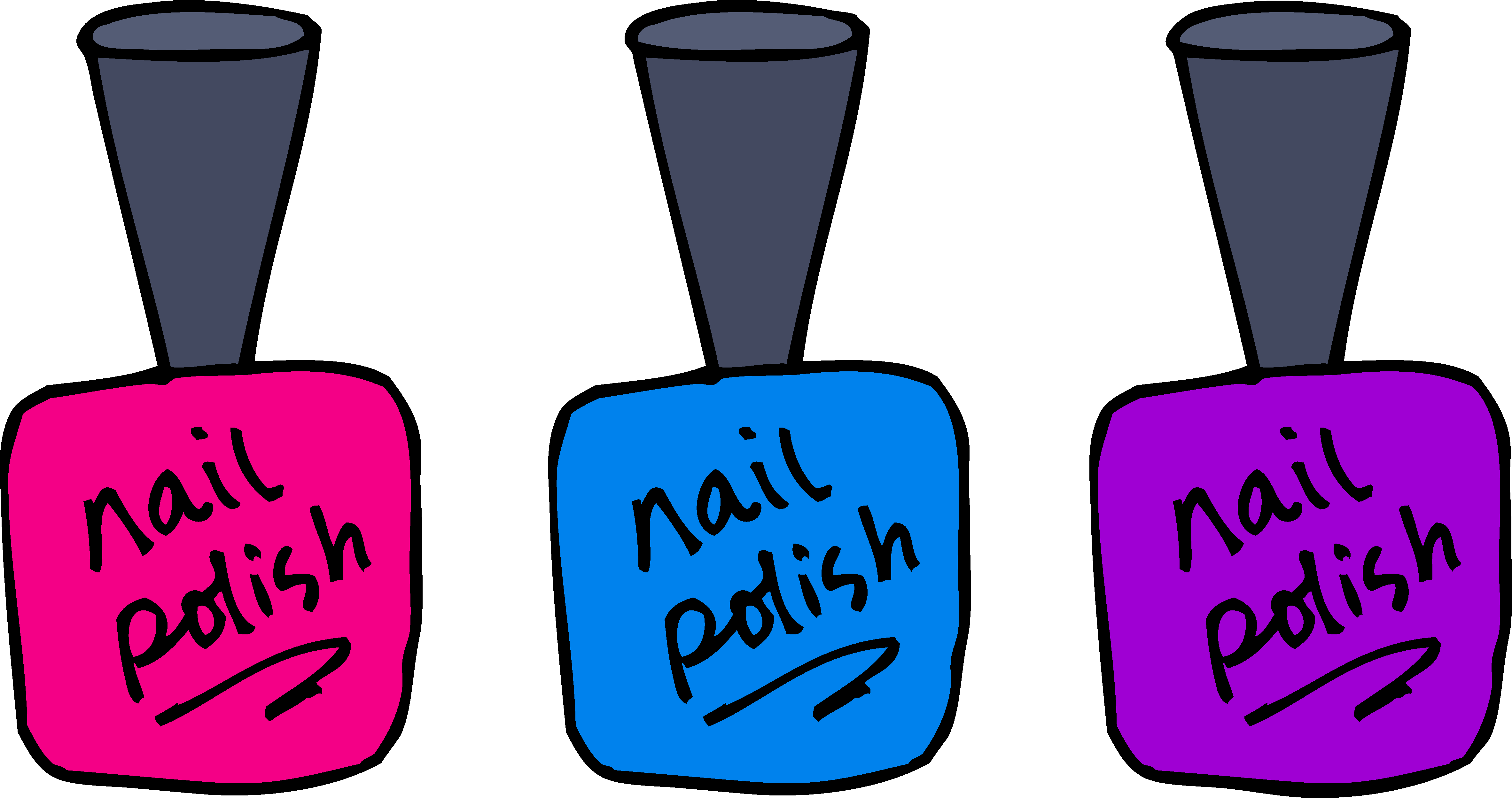 Painted nails clip art