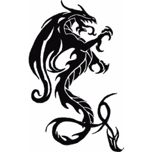 Tribal Japanese Dragon Tattoo - ClipArt Best