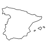 Blank outline map of Europe" Stock image and royalty-free vector ...