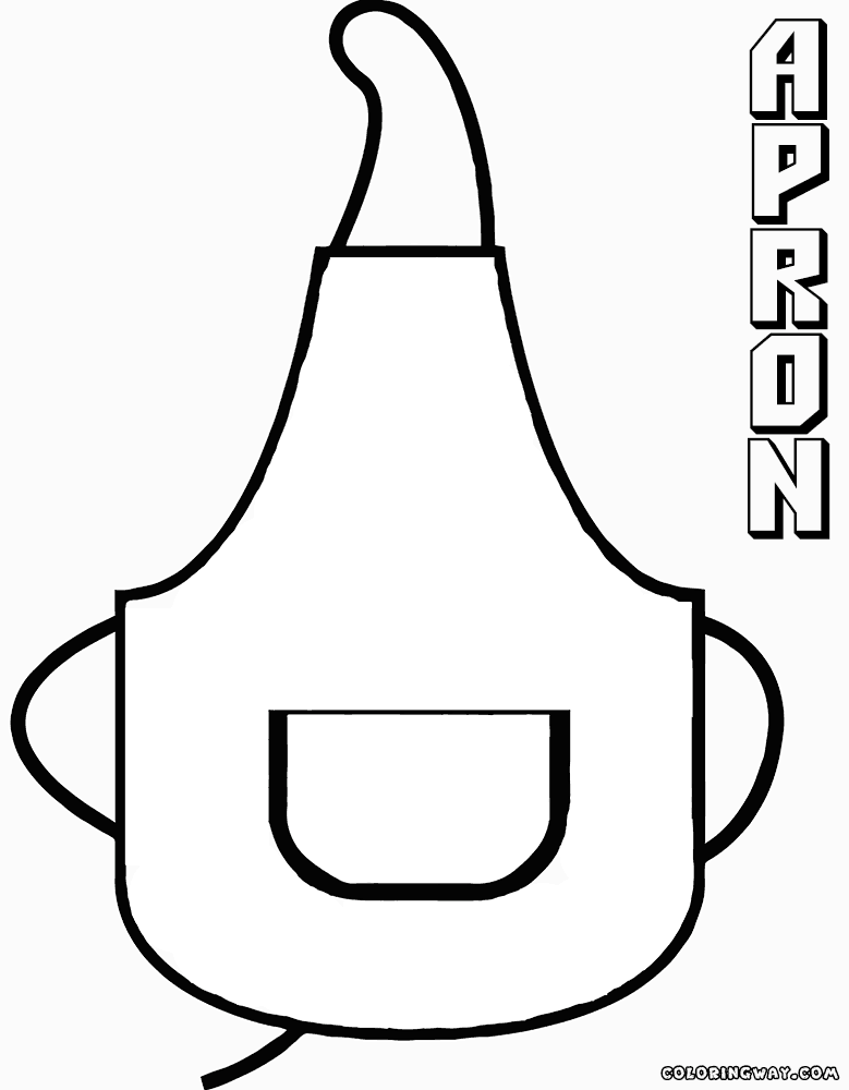 Apron coloring pages | Coloring pages to download and print