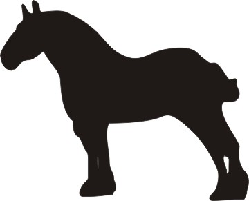 Draft Horse Team Clipart