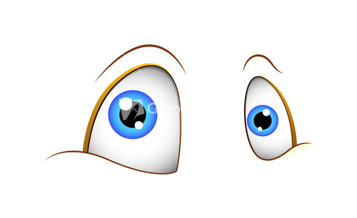 Closed Cartoon Eyes