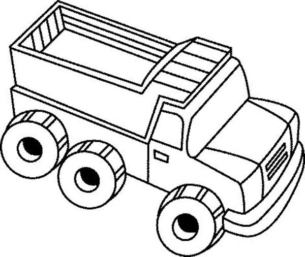 my dump truck toy on dump truck coloring page | Kids Play Color