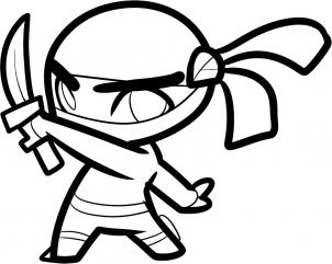 How To Draw A Cartoon Ninja - ClipArt Best