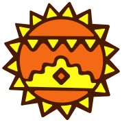 Indian, Sun designs and Native american