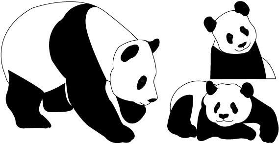 Panda Stencil - ClipArt Best