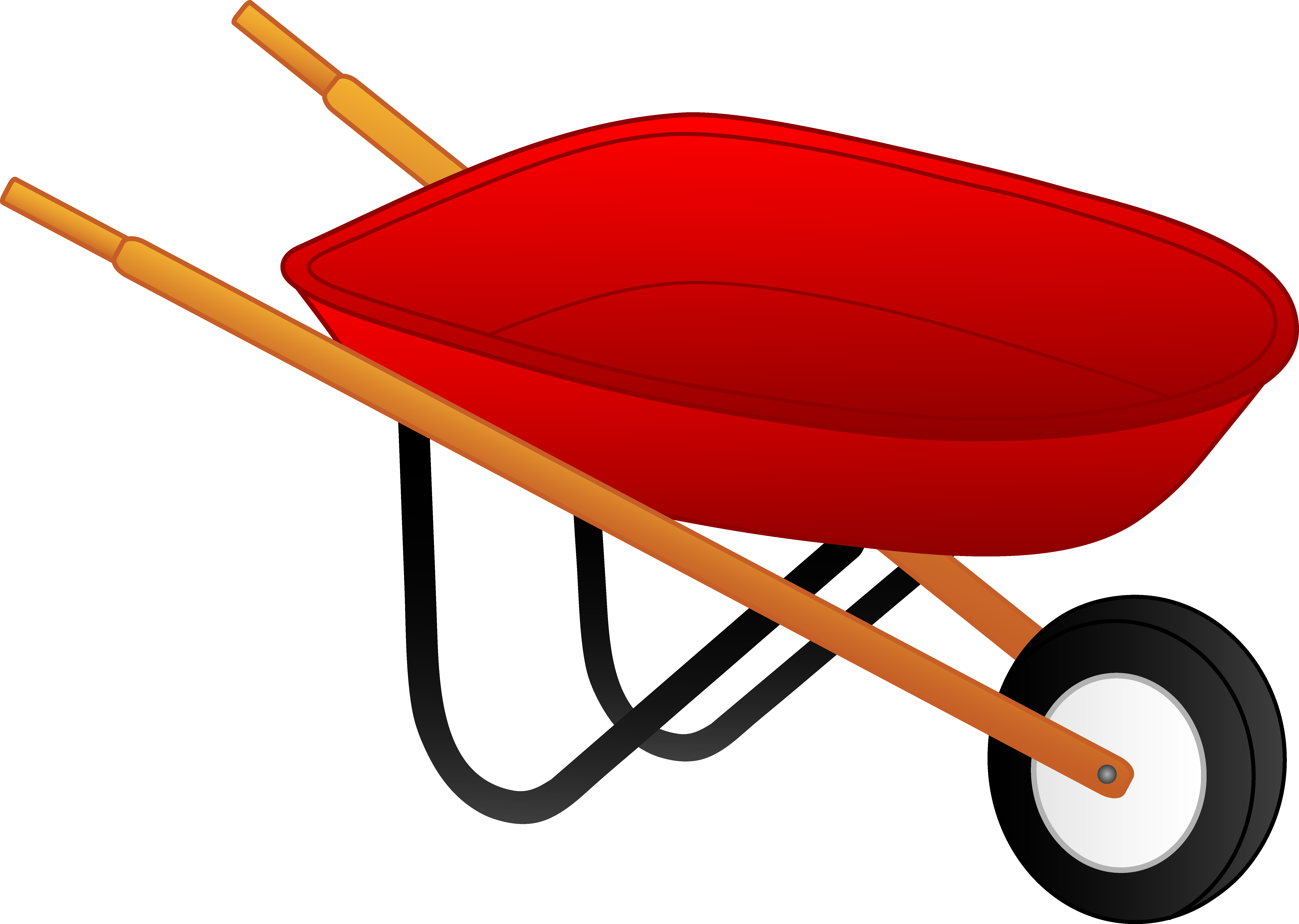 In Person With Wheelbarrow Clipart