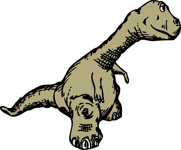 Dinosaur Sideview clip art Free Vector