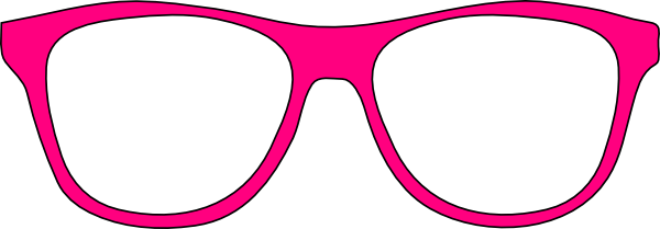 Pink Eyeglasses Clipart