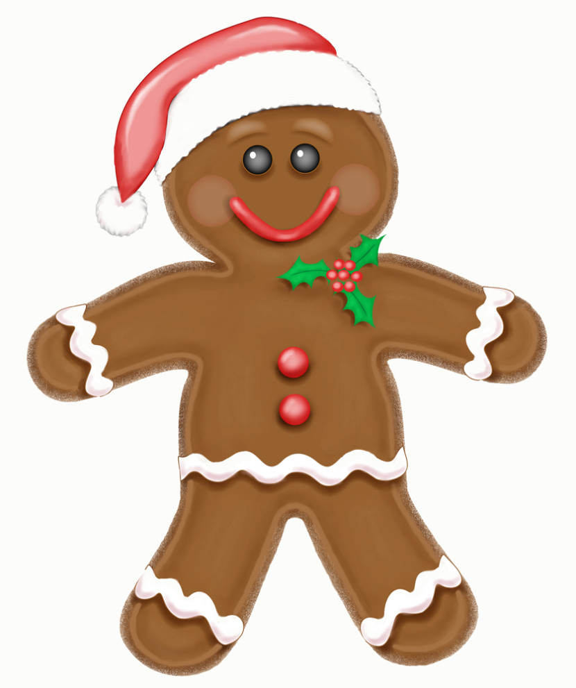 Free images gingerbread cookie man clipart