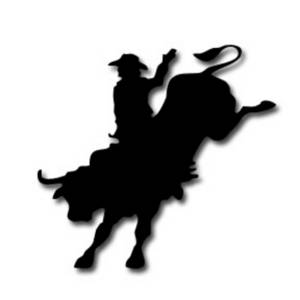 Bull rider clipart