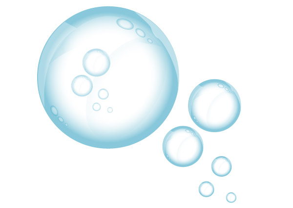 Water bubbles free clipart