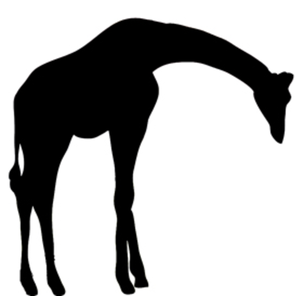 Silhouette Of A Giraffe - ClipArt Best