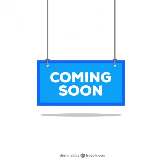 Coming soon blue sign Vector | Free Download