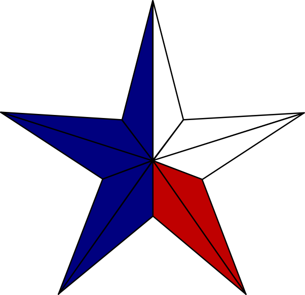 Texas lone star clipart