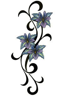 Tribal Flower Tattoos | Flower ...