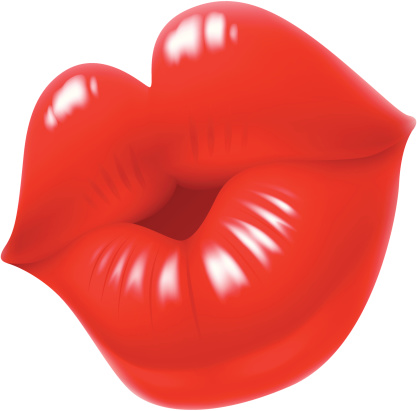 Cartoon Of A Women With Sexy Lips Clip Art, Vector Images ...