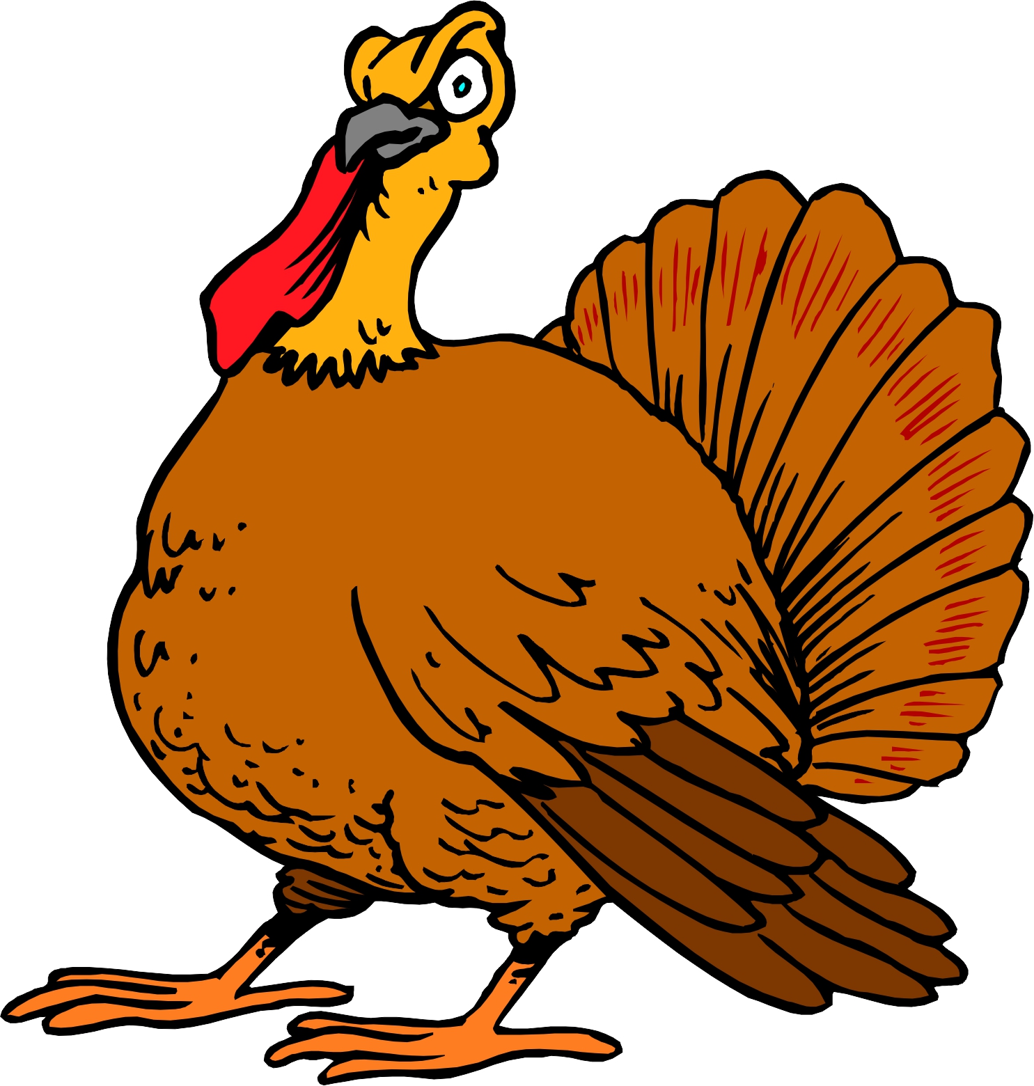 Pictures Of A Cartoon Turkey - ClipArt Best