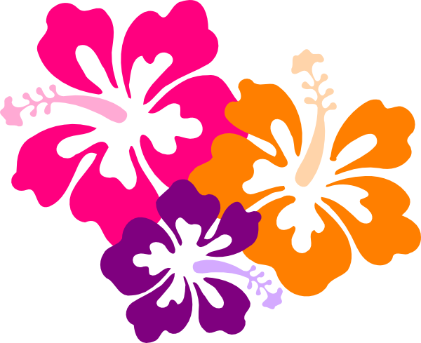 Hibiscus Color Trio Clip Art - vector clip art online ...