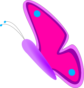 Clipart kids butterflies