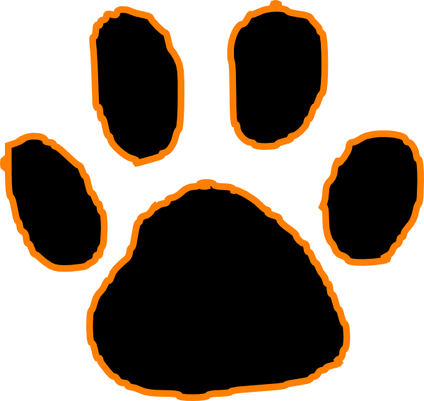 Tiger Paw Clipart Black And White - Free Clipart ...