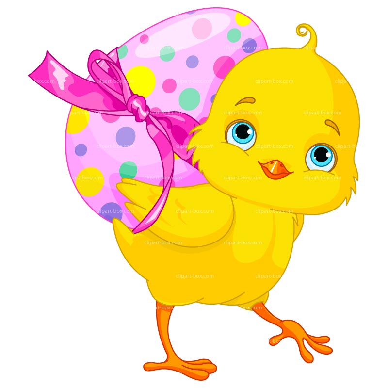 Bunny chick easter clipart