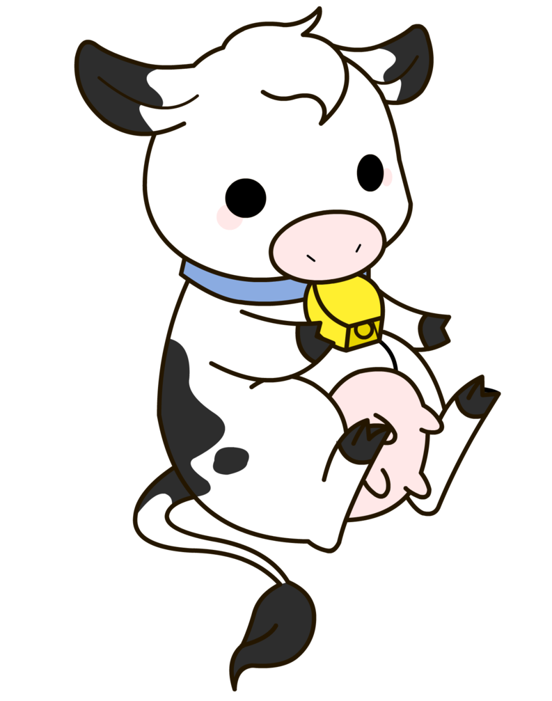 Cute cow clipart free png