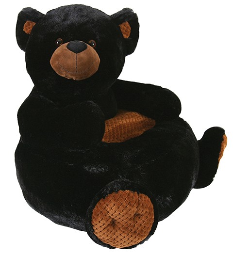 Plush Chair, Black Bear - Stephan Baby