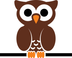 Owl head clipart