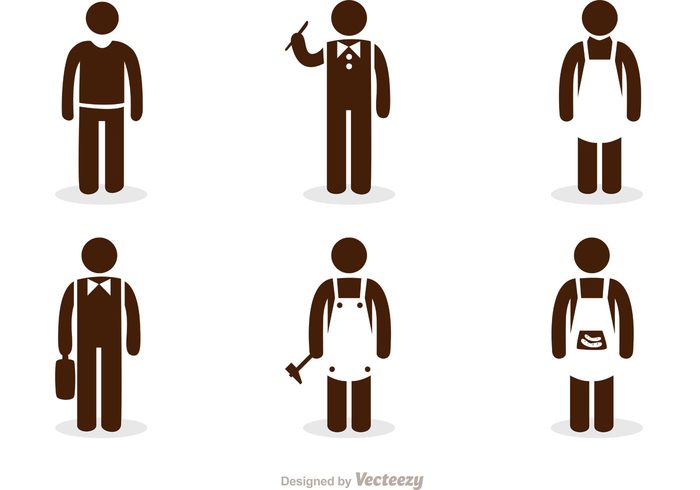 Work Stick Figure Icons Vector Pack - Download Free Vector Art ...