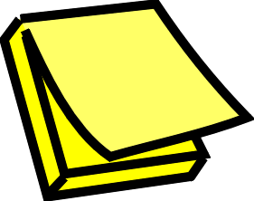 Post it note clip art free