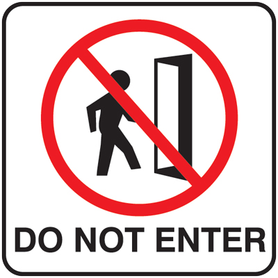 NS® Signs 7" x 7" Do Not Enter Graphic Safety Sign - 30493 ...