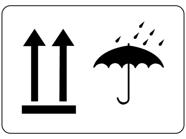 This way up, keep dry packaging symbol label | TR10300 | Label ...
